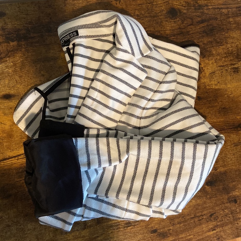 Express Striped Blazer
